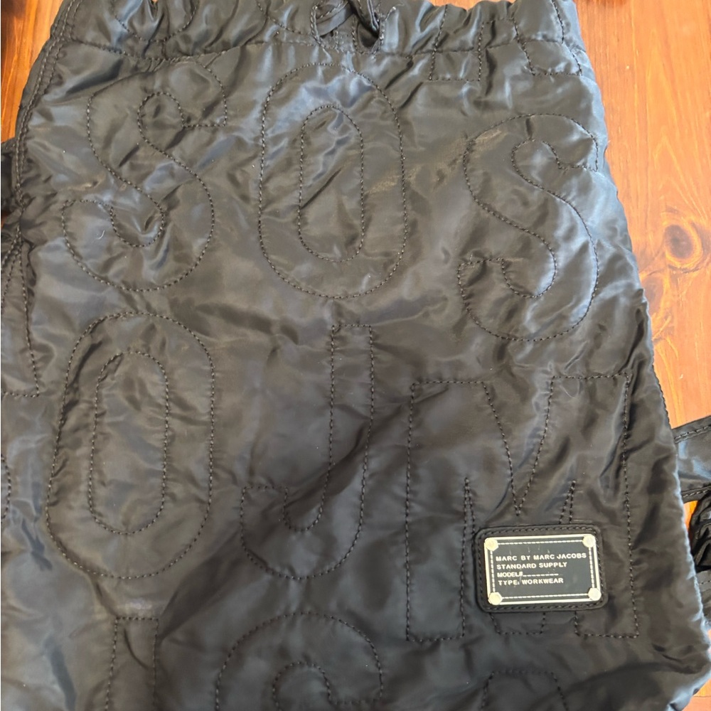Marc By Marc Jacob’s Black Quilted backpack.
